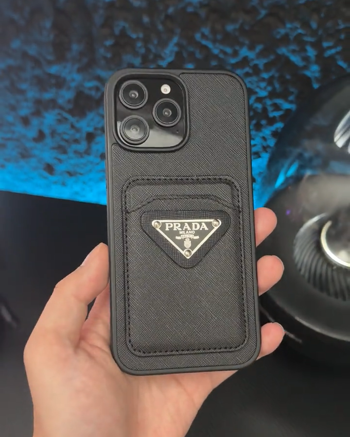 普拉達金屬立標卡包手機殼-ZUIHANG SHOP